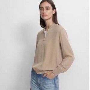 Aritzia Tan Bomber Jacket